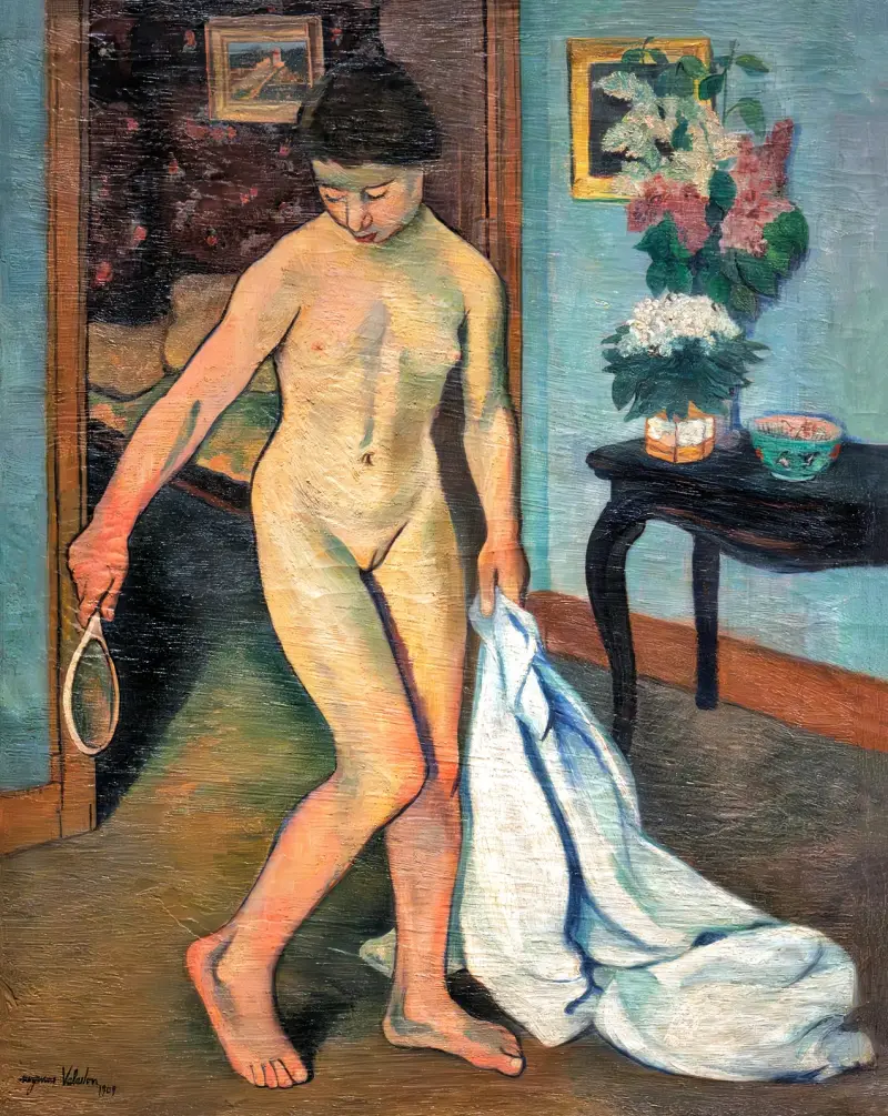 Akt vor dem Spiegel von Suzanne Valadon