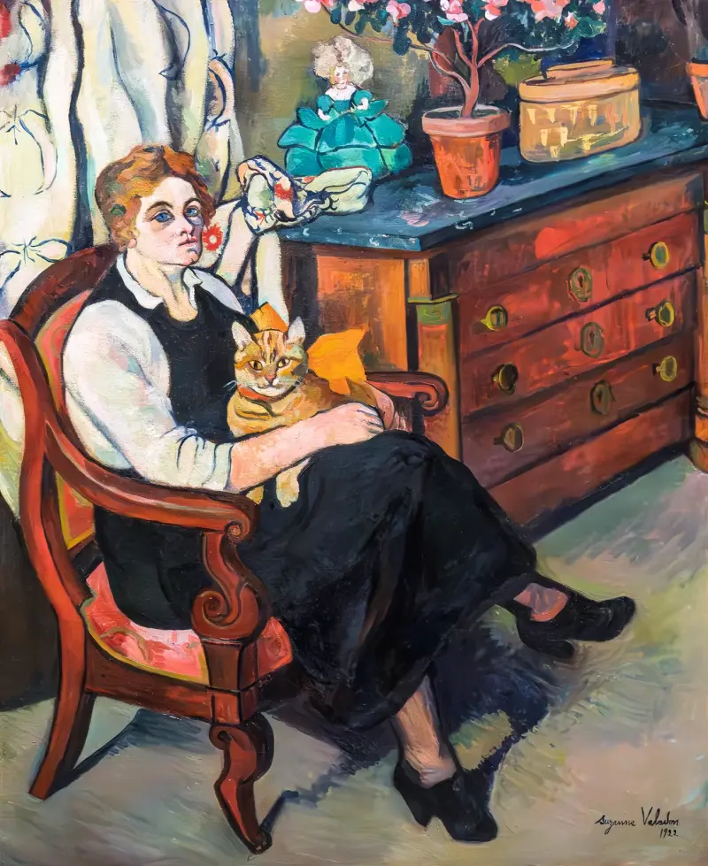 Portrait de Madame Lily Walton av Suzanne Valadon