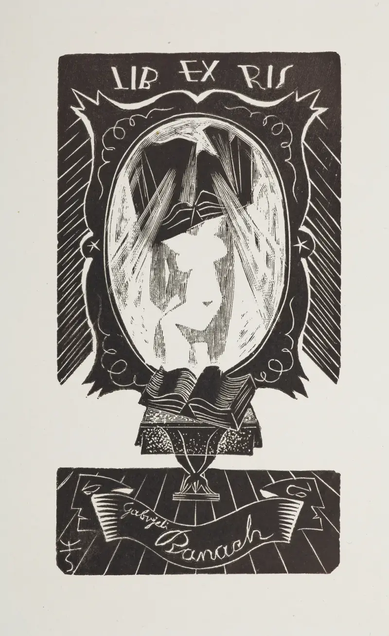 Exlibris för Gabriela Banach av Tadeusz Cieślewski