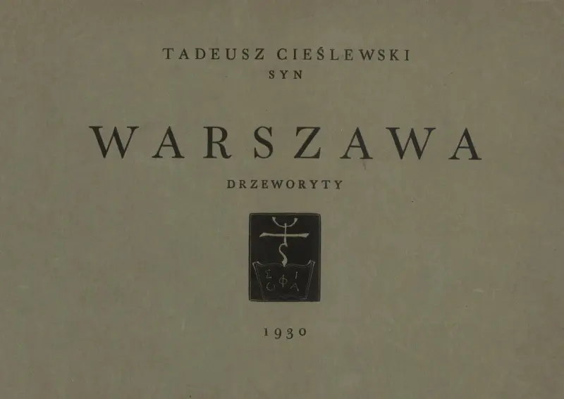 Tolv vyer av Warszawa – titelblad av Tadeusz Cieślewski