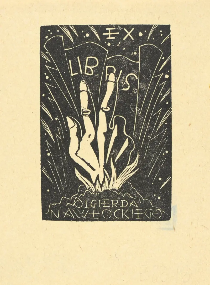 Ex libris Olgierda Nawłockiego av Tadeusz Cieślewski