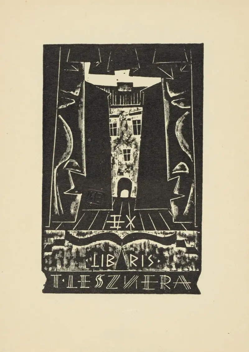 Ex libris T. Lesznera av Tadeusz Cieślewski