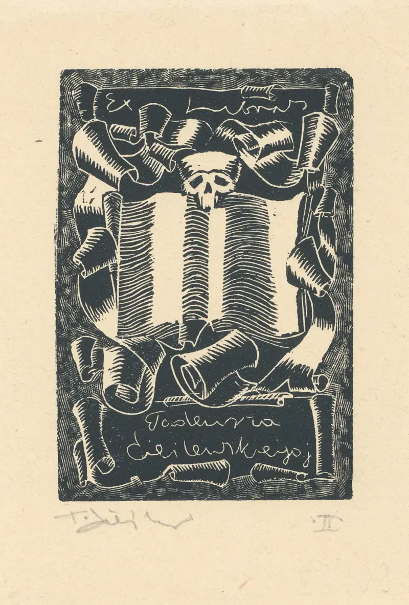Ex libris Tadeusza Cieślewskiego j av Tadeusz Cieślewski