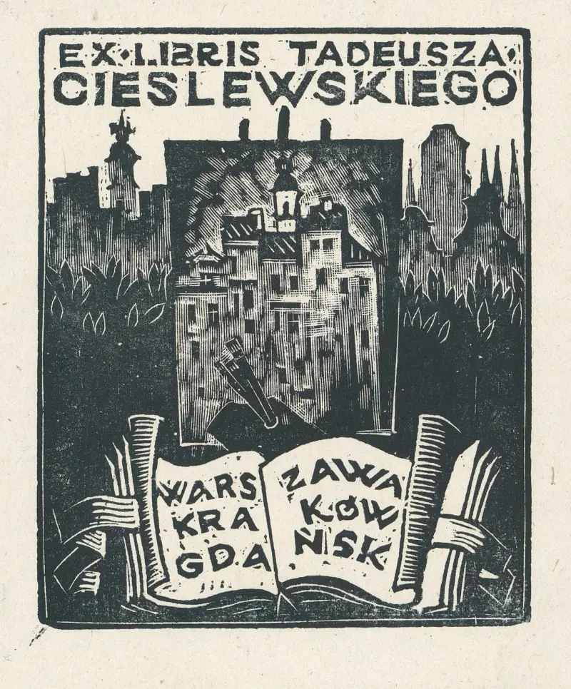 Ex libris Tadeusza Cieślewskiego av Tadeusz Cieślewski