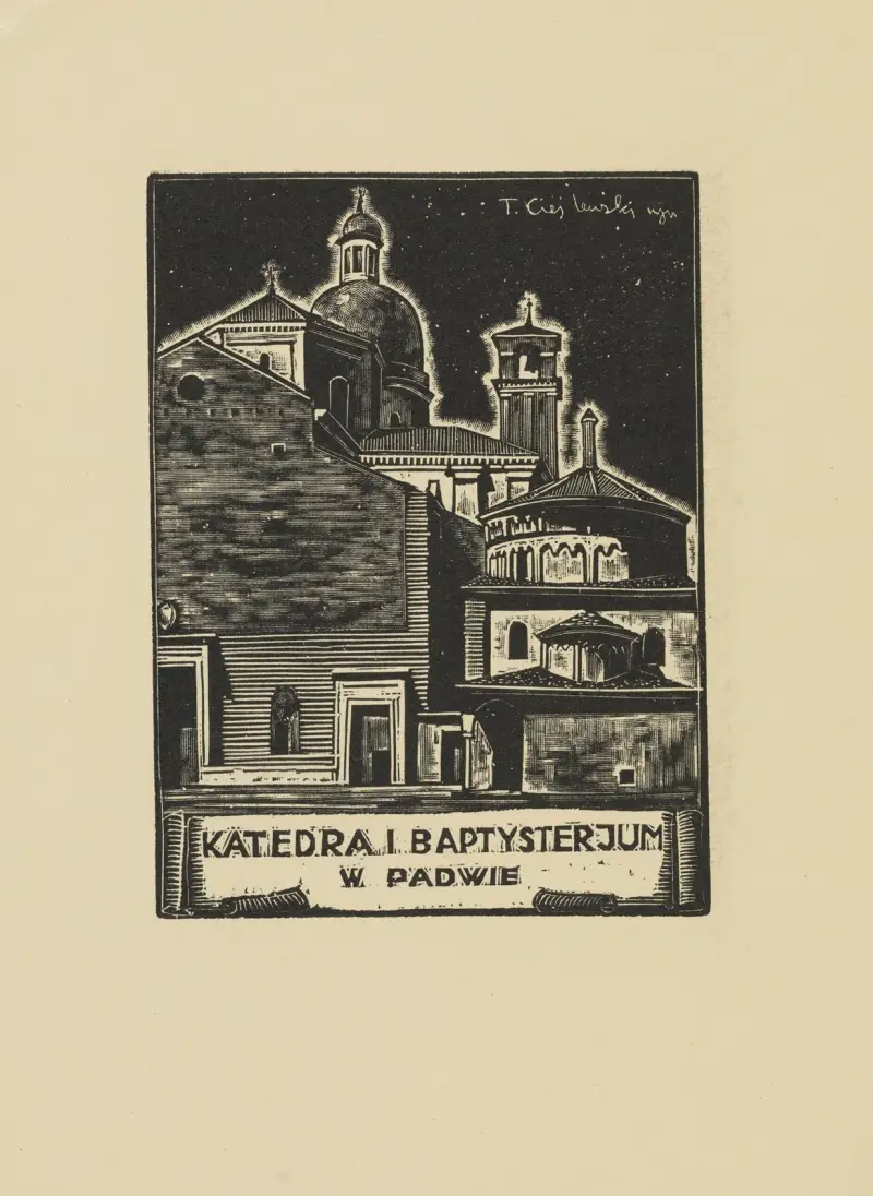 Katedral i baptisteriet i Padua av Tadeusz Cieślewski