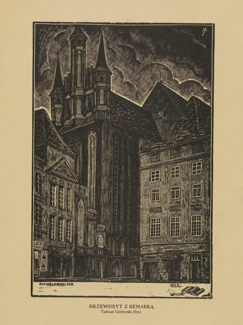 Jungfru Marias kyrka i Toruń av Tadeusz Cieślewski