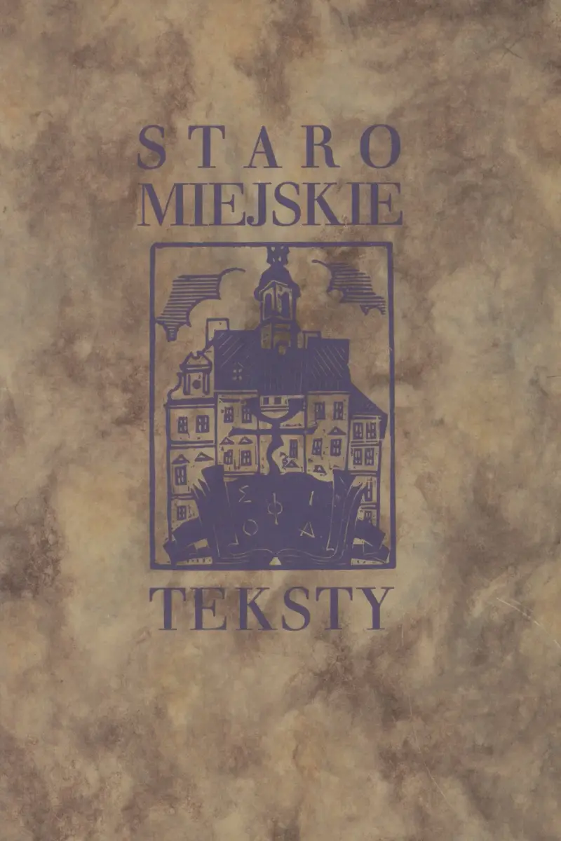 Staromiejskie teksty – omslag av Tadeusz Cieślewski