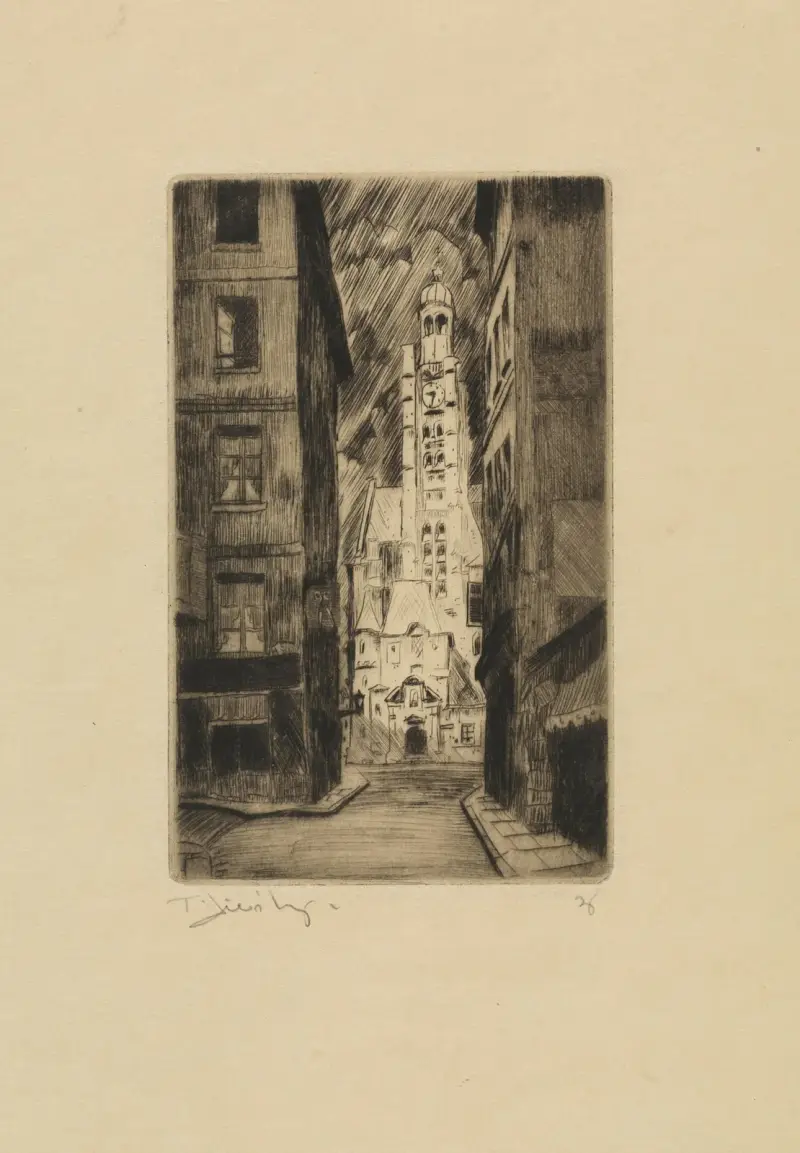 Gasse in Paris, 1926 – Nr. 1 von Tadeusz Cieślewski