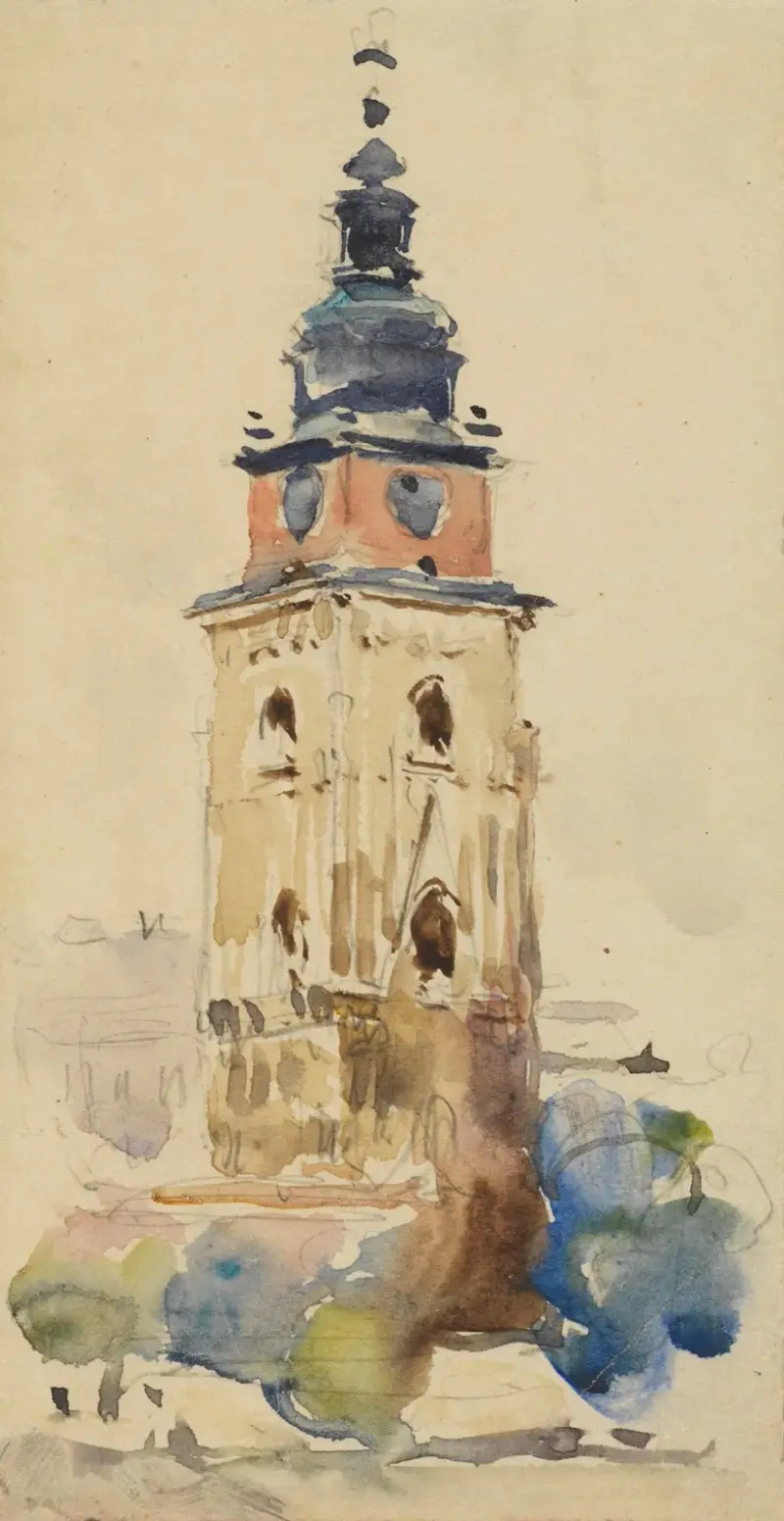 Rådhustornet i Kraków av Tadeusz Cieślewski