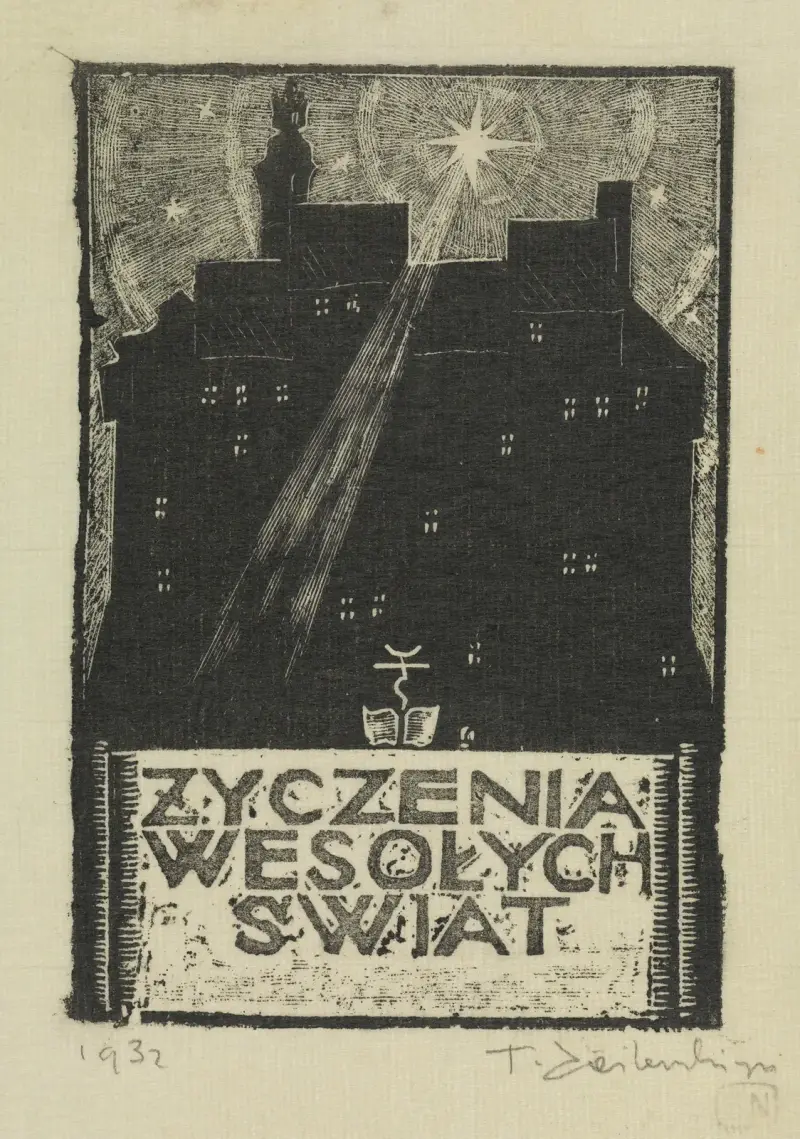 God jul-önskningar av Tadeusz Cieślewski
