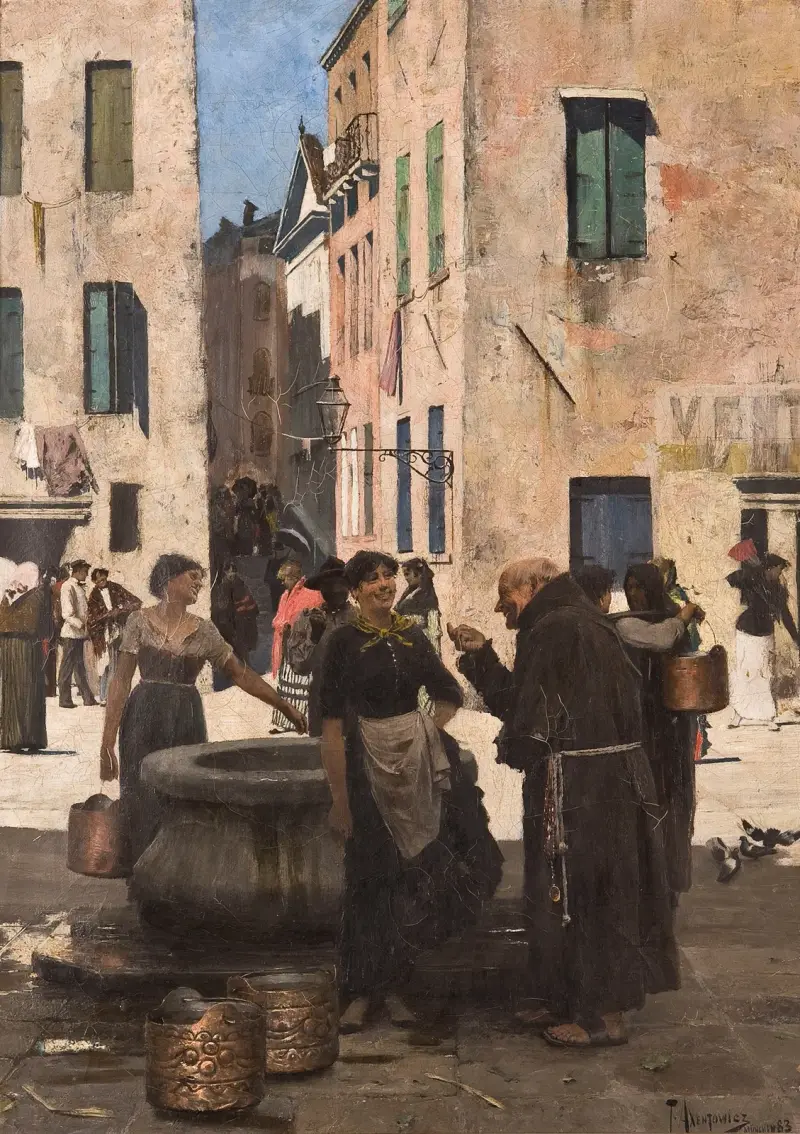 Am Brunnen von Teodor Axentowicz