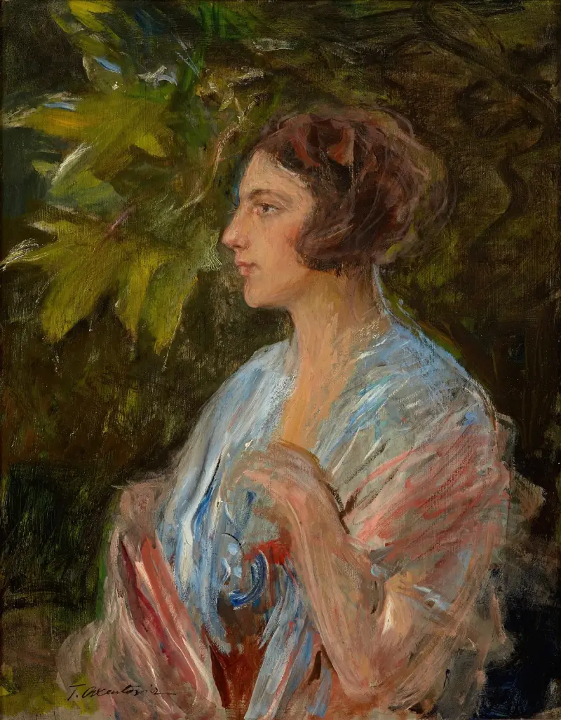 Portrait of a Lady av Teodor Axentowicz
