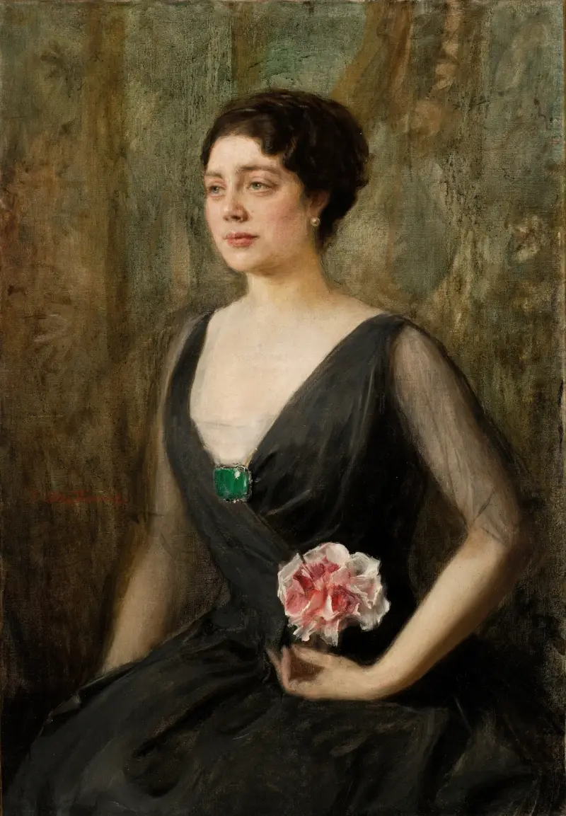 Portrait of Izabela Szembekowa av Teodor Axentowicz