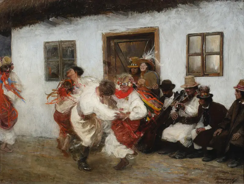 Ukrainischer Volkstanz von Teodor Axentowicz