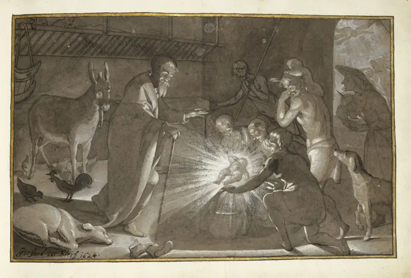 Aanbidding door de herders av Gerard ter Borch