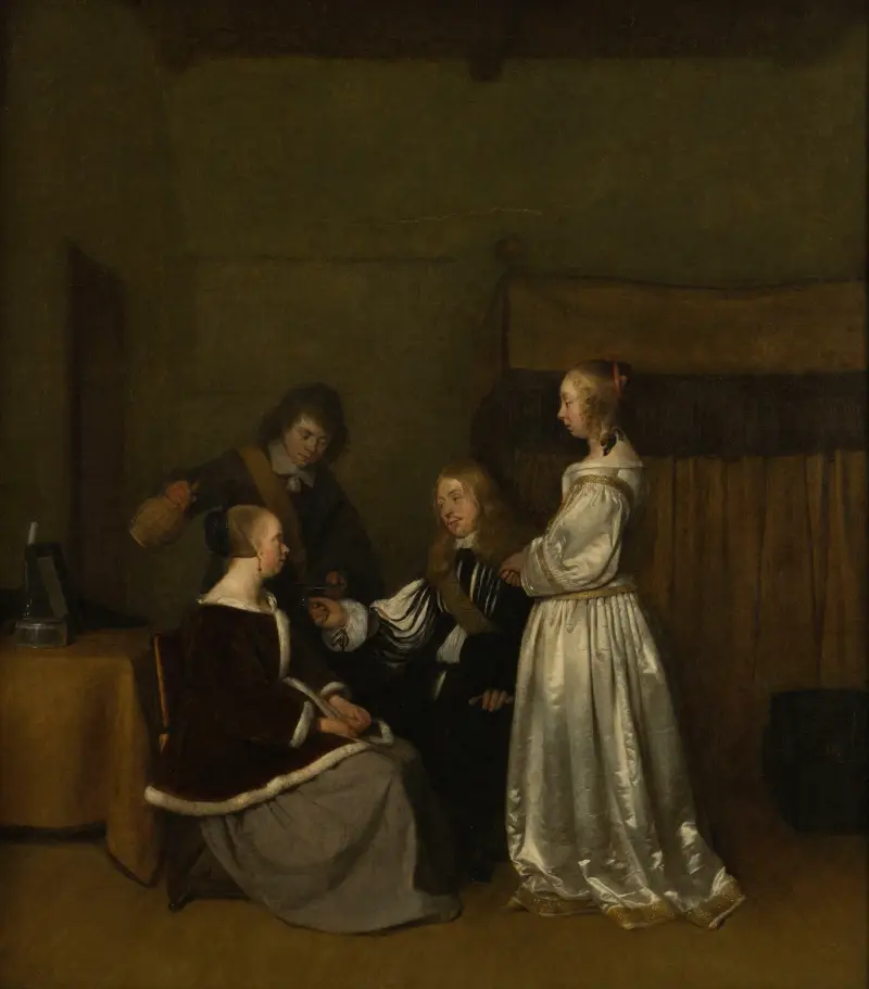 Galantní rozhovor, Gerard ter Borch