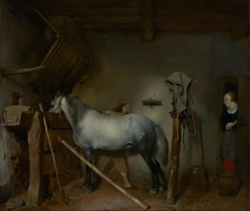 Konírna, Gerard ter Borch