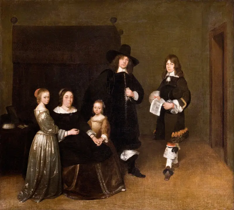 Portrait of a Family av Gerard ter Borch