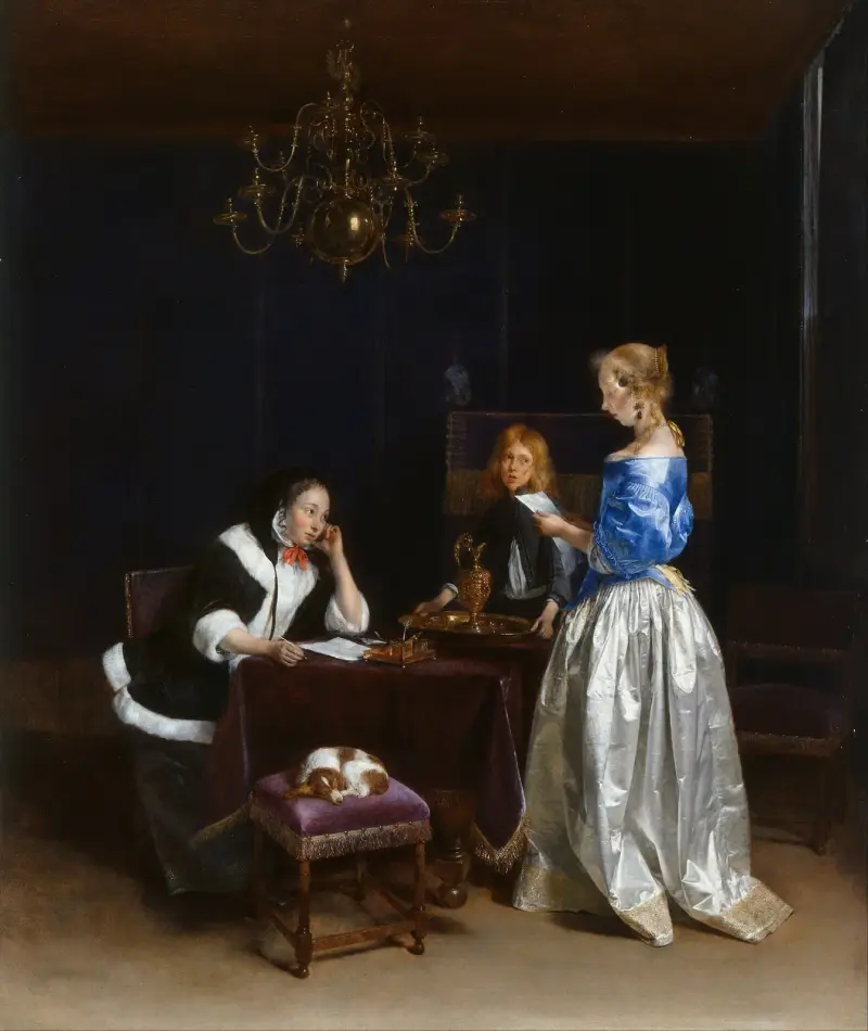 Brevläsningen av Gerard ter Borch