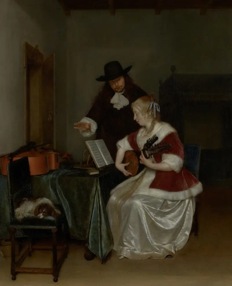 Hudební lekce, Gerard ter Borch