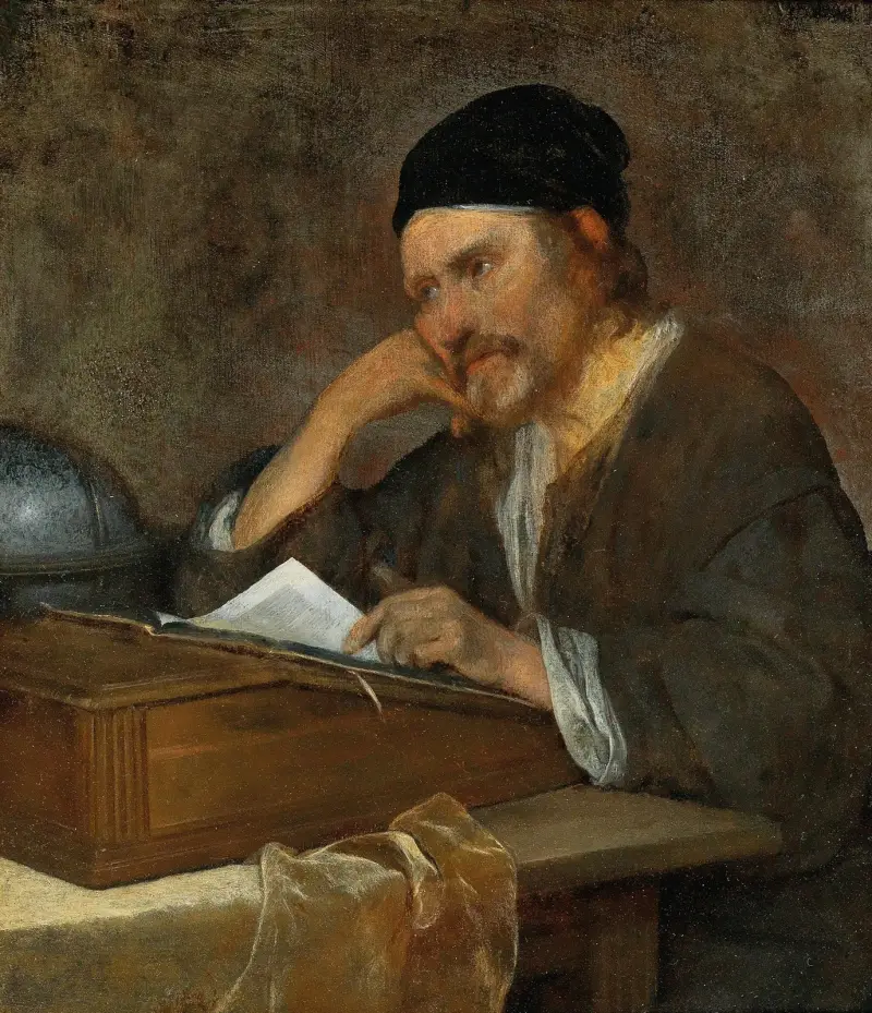 The Philosopher Heraclitus av Gerard ter Borch