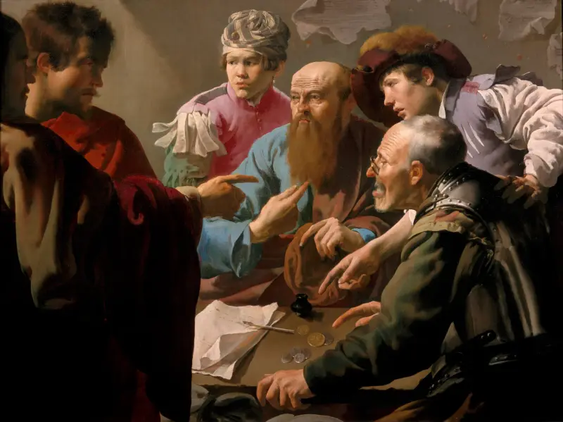 The Calling Of Saint Matthew av Hendrick Ter Brugghen