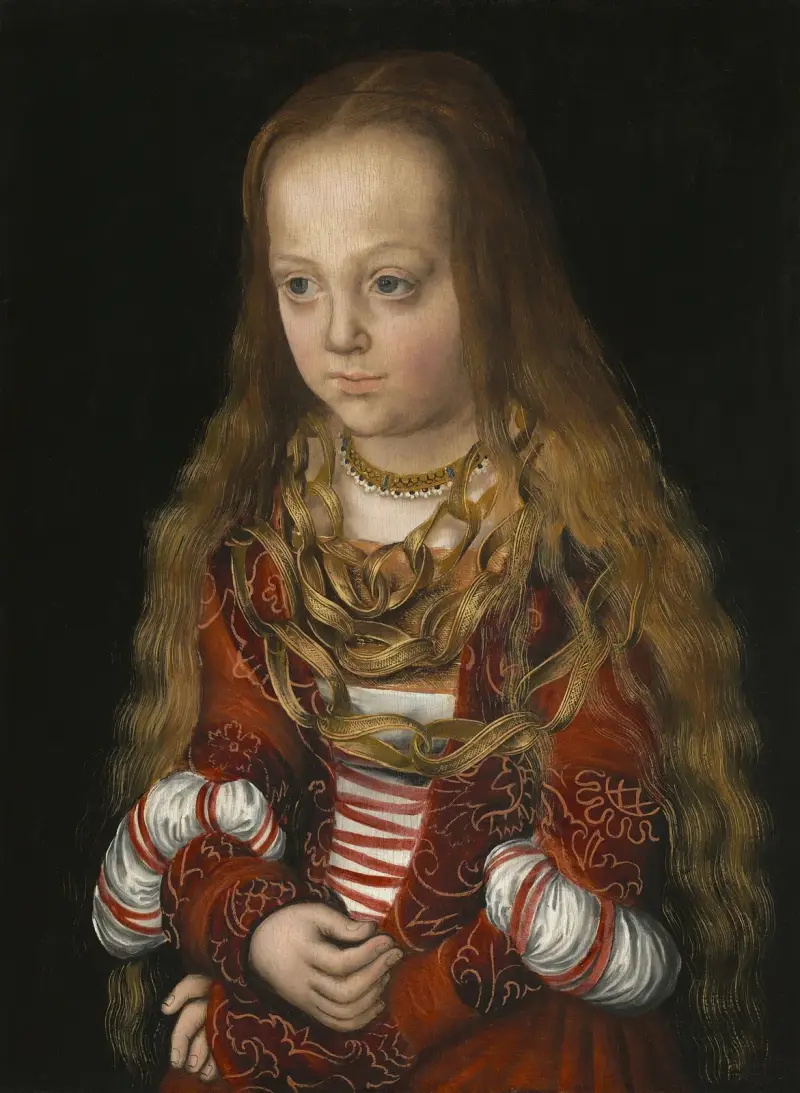 A Princess of Saxony av Lucas Cranach the Elder