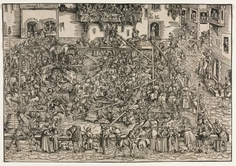 Ein Turnier von Lucas Cranach the Elder