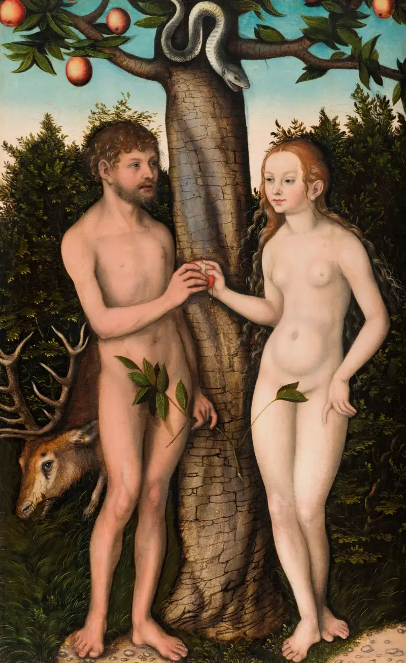 Adam a Eva, 1528 – Nr. 2, Lucas Cranach the Elder
