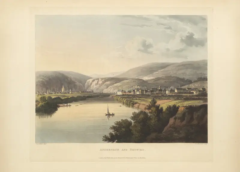 Andernach and Neuwied av Christian Georg Schütz the elder