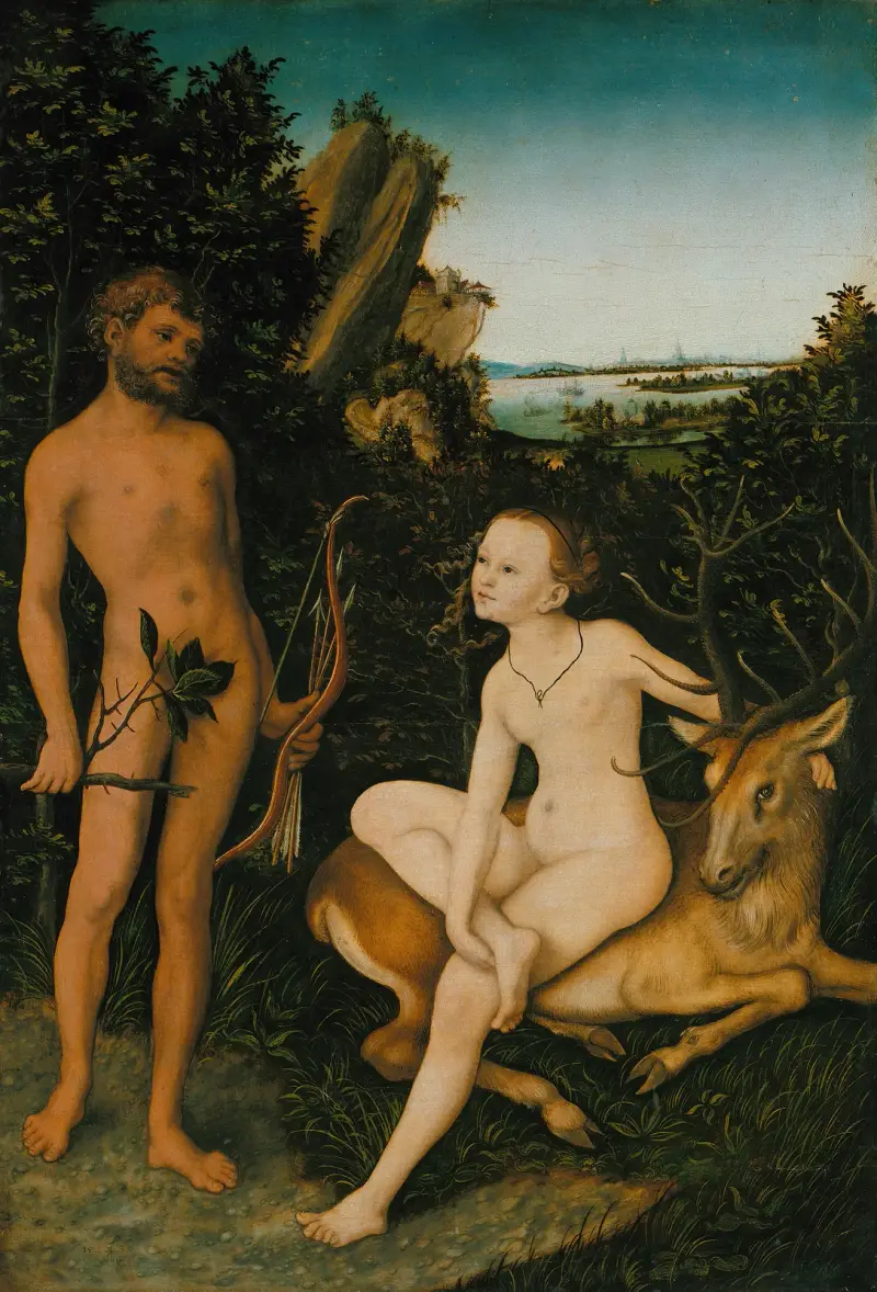 Apollón a Diana, Lucas Cranach the Elder
