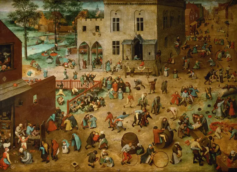 Kinderspiele – Nr. 1 von Pieter Bruegel The Elder