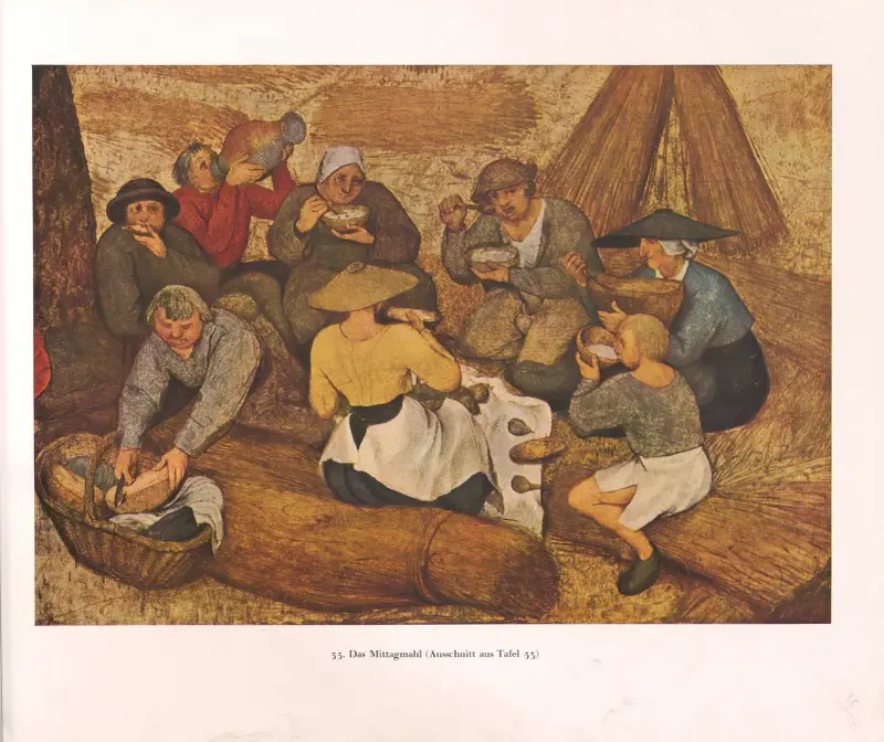 Polední jídlo, Pieter Bruegel The Elder