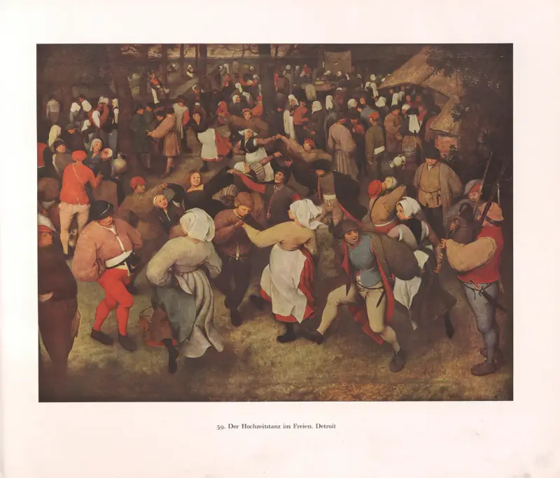 Taniec weselny na wolnym powietrzu, Pieter Bruegel The Elder