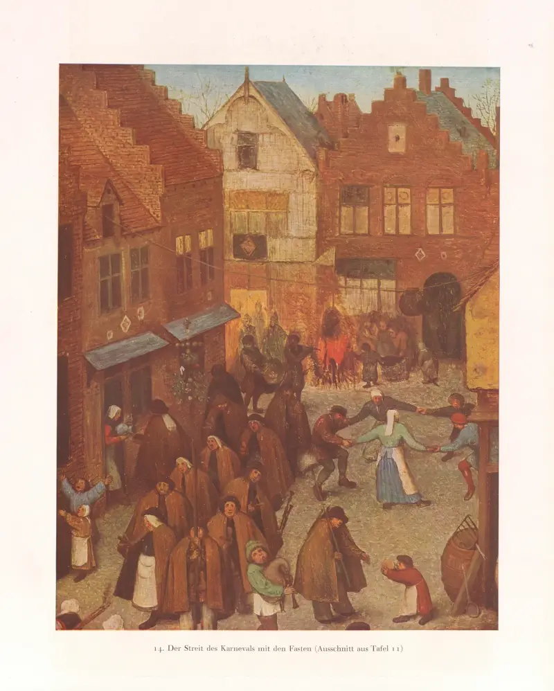 Der Streit des Karnevals mit den Fasten – nr 2 av Pieter Bruegel The Elder