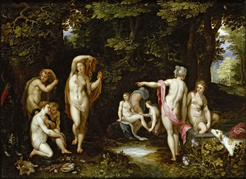 Diana and Actaeon av Jan Brueghel The Elder