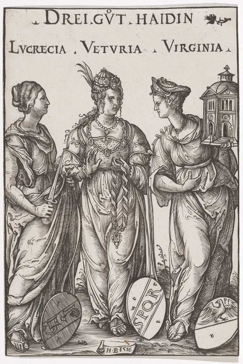 De tre goda haidinerna av Hans Burgkmair The Elder