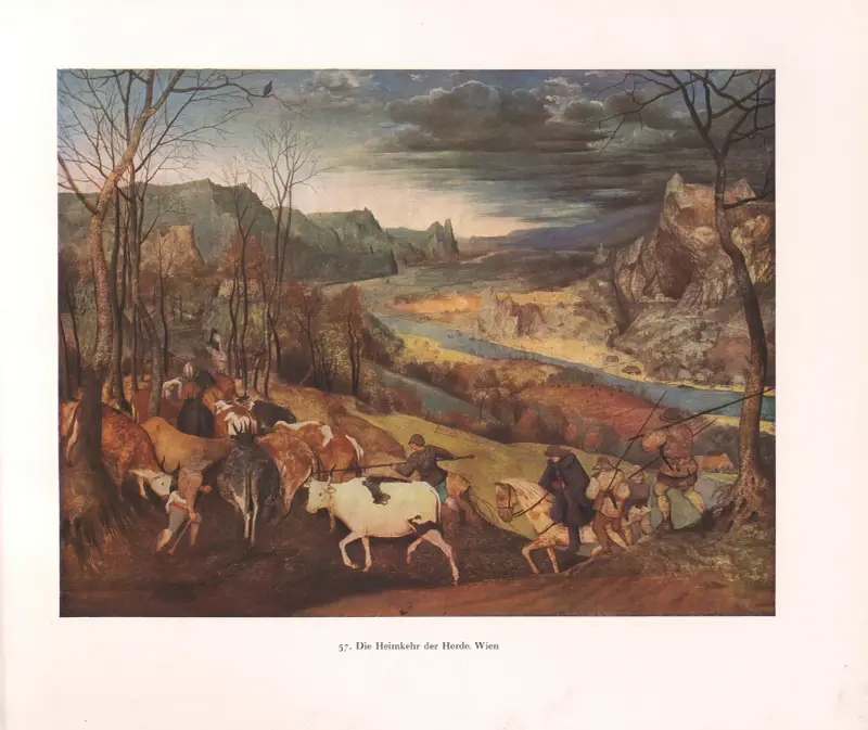 Die Heimkehr der Herde von Pieter Bruegel The Elder