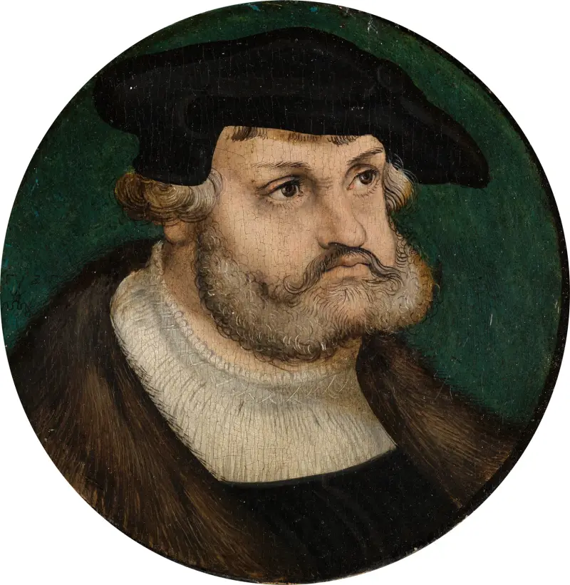Friedrich der Weise Kurfürst von Sachsen av Lucas Cranach the Elder