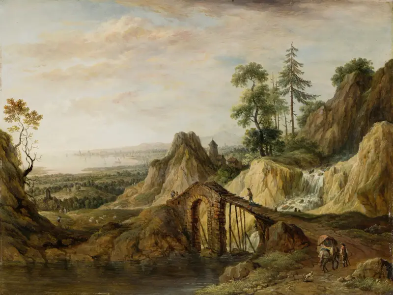 Krajina s mostem, Christian Georg Schütz the elder