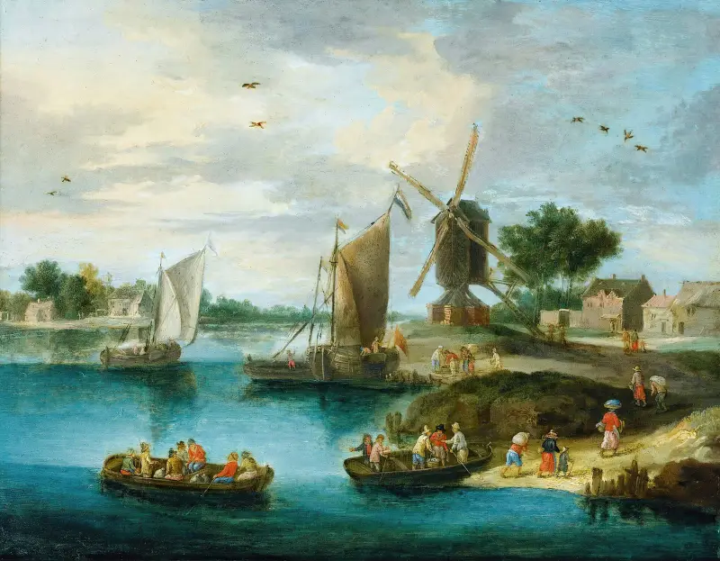 Krajina s mlýnem, Jan Van Kessel The Elder