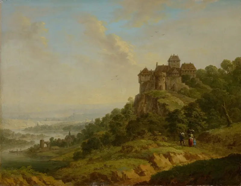 Krajina se zámkem, Christian Georg Schütz the elder