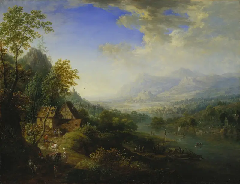 Flusslandschaft, 1765 – Nr. 2 von Christian Georg Schütz the elder