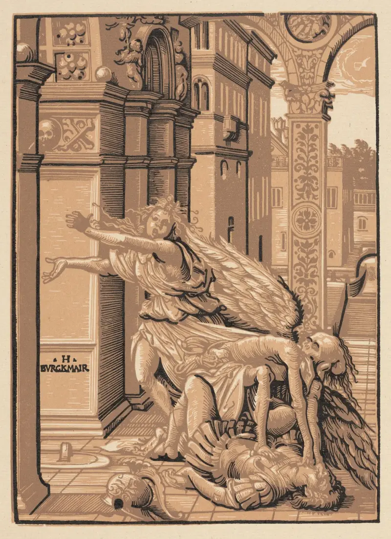 Milenci překvapení smrtí, Hans Burgkmair The Elder