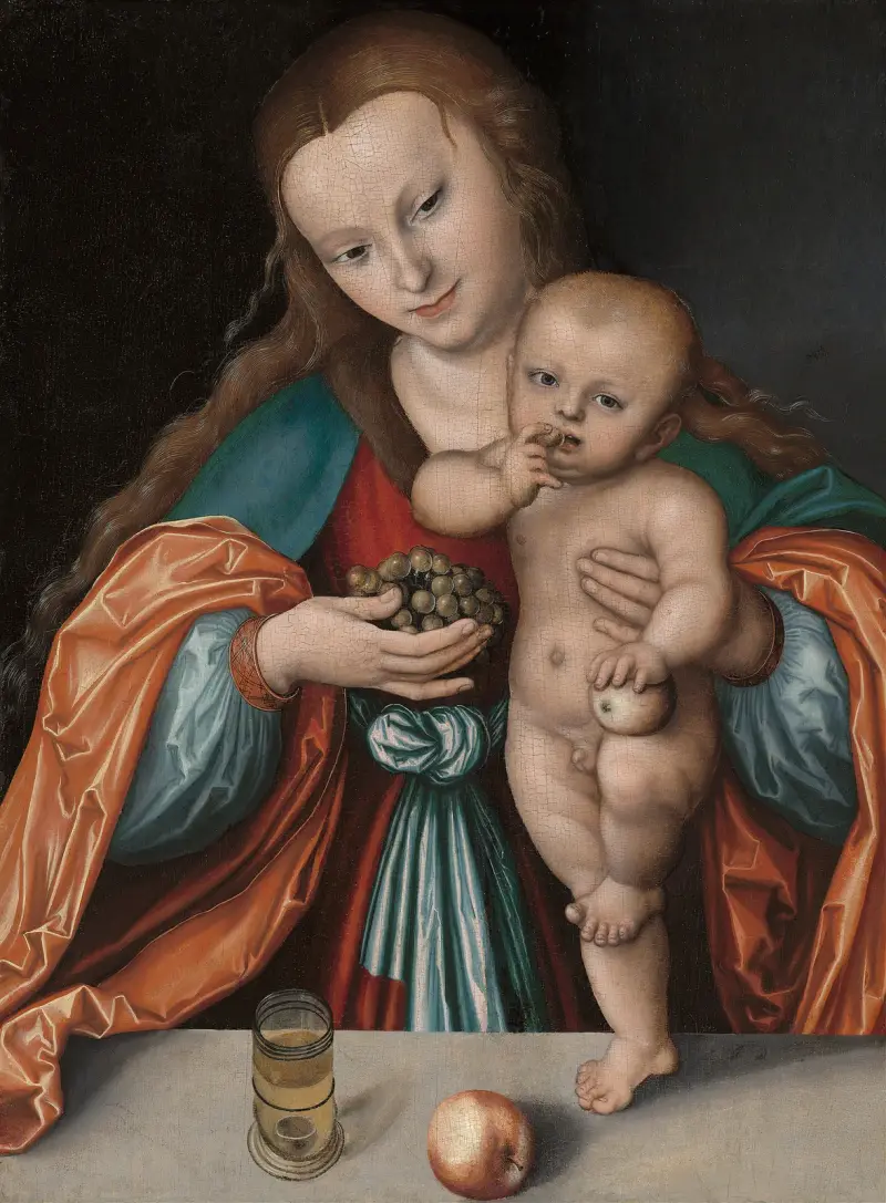 Madonna mit Kind, 1535 von Lucas Cranach the Elder