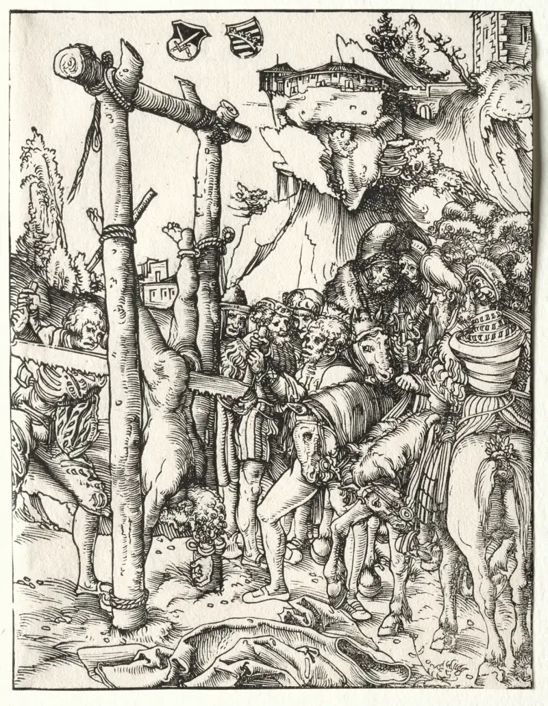 Martyrdom of St. Simeon av Lucas Cranach the Elder