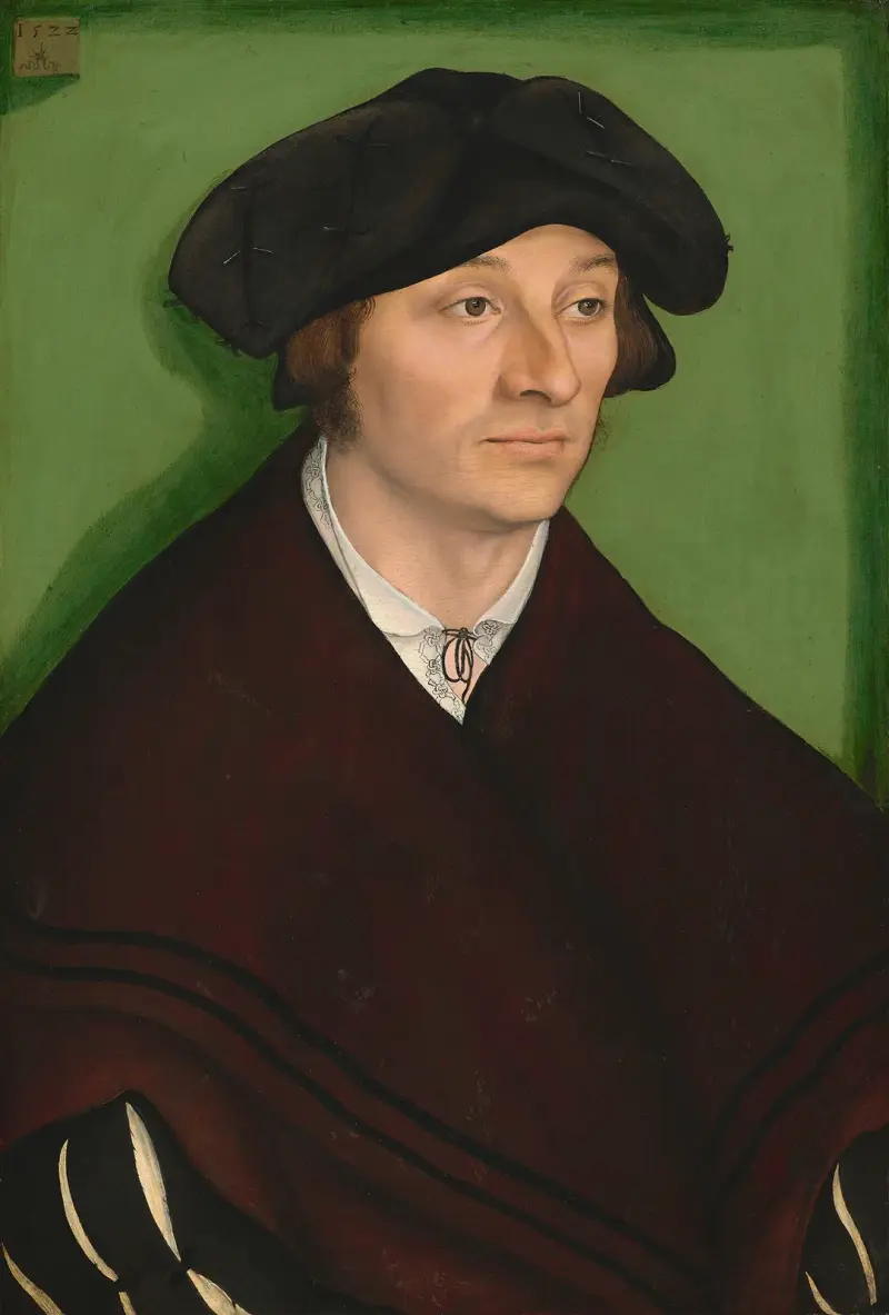 Portrait of a Man, 1522 av Lucas Cranach the Elder