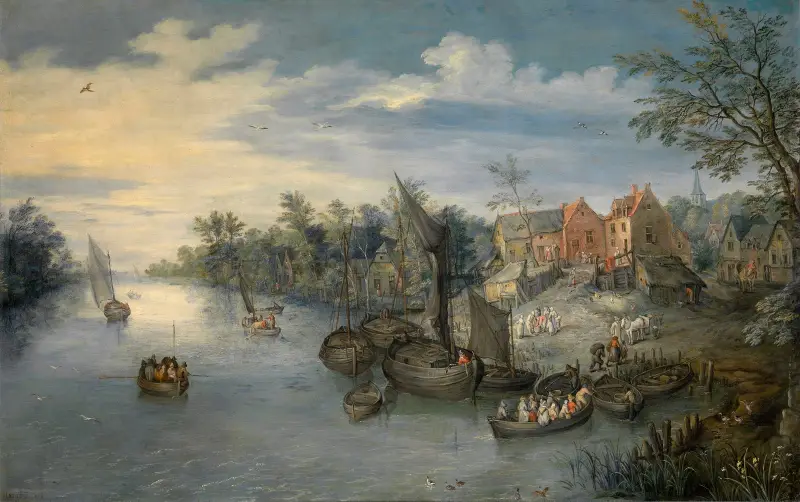 Říční krajina, 1603, Jan Brueghel The Elder