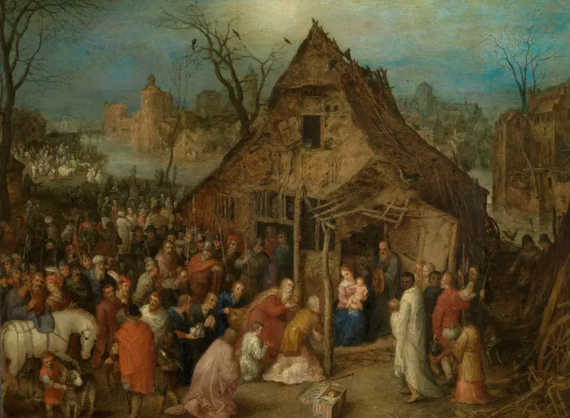 The Adoration of the Magi av Jan Brueghel The Elder