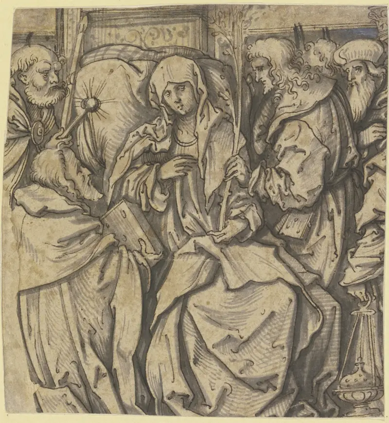 The death of Mary av Hans Burgkmair The Elder